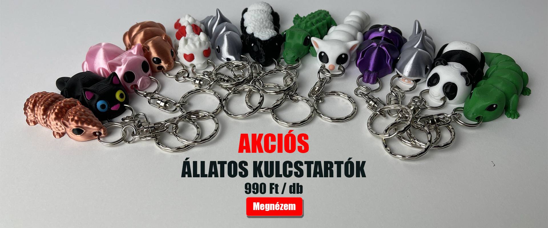 Állatos kulcstartók