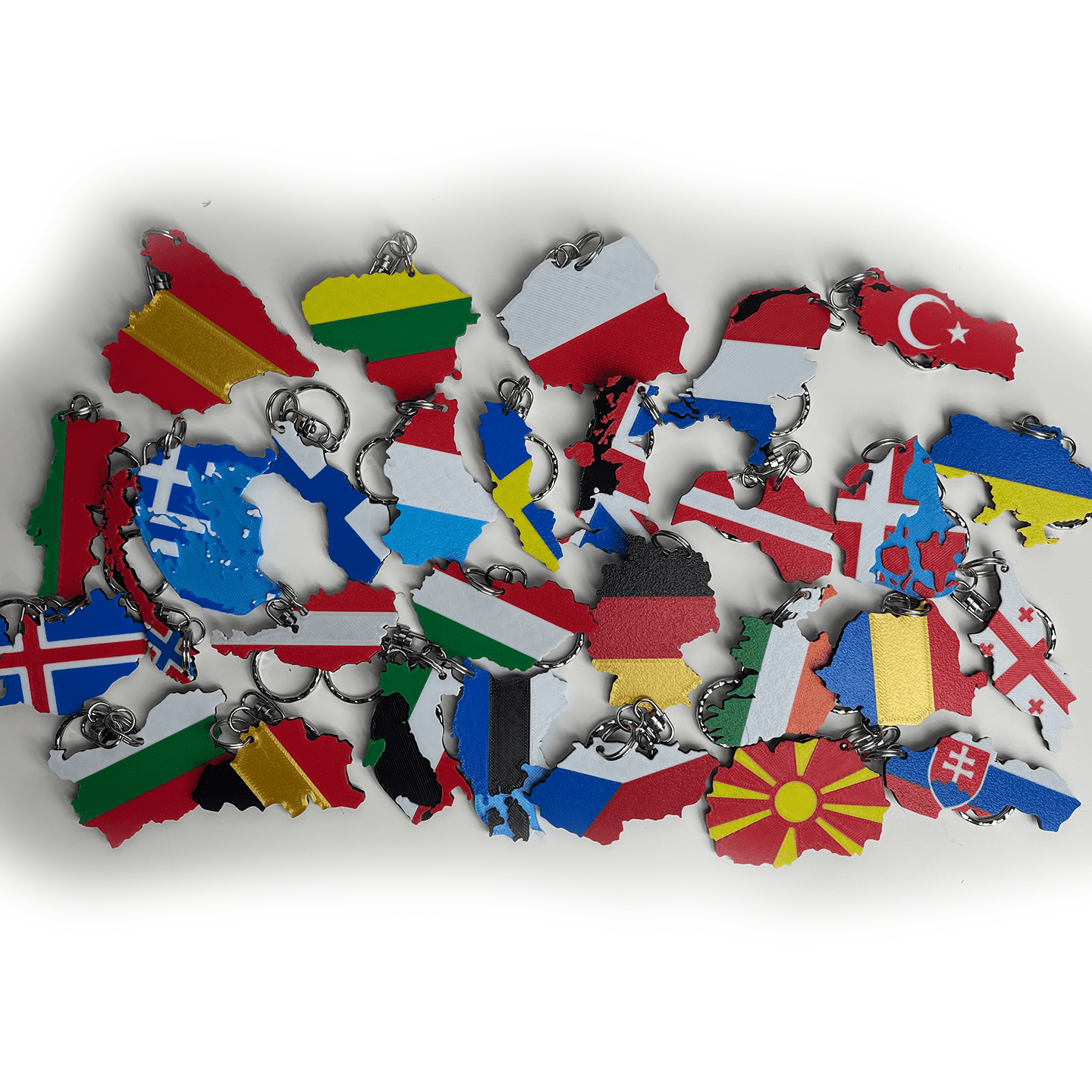 Ország mintájú kulcstartók