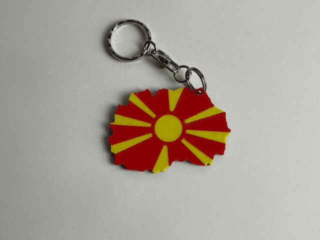 Ország mintájú kulcstartók