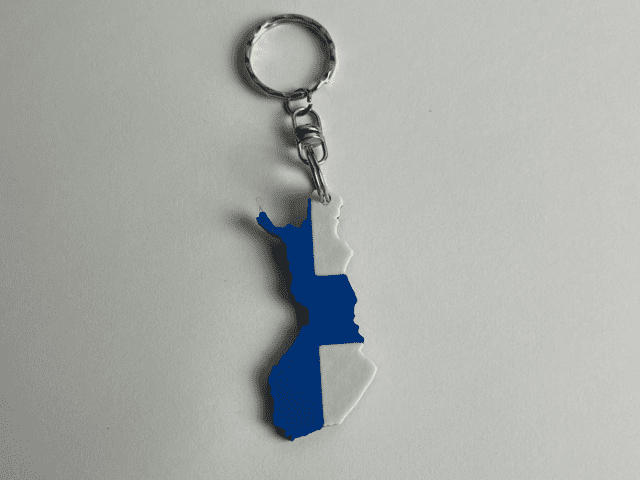 Ország mintájú kulcstartók