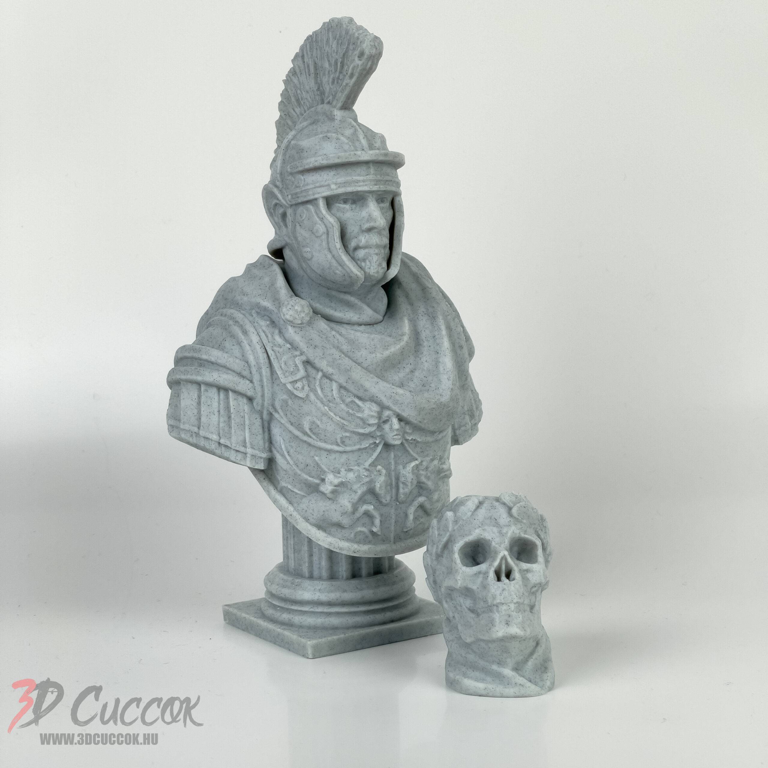Cserélhető fejű Római legionarius szobor