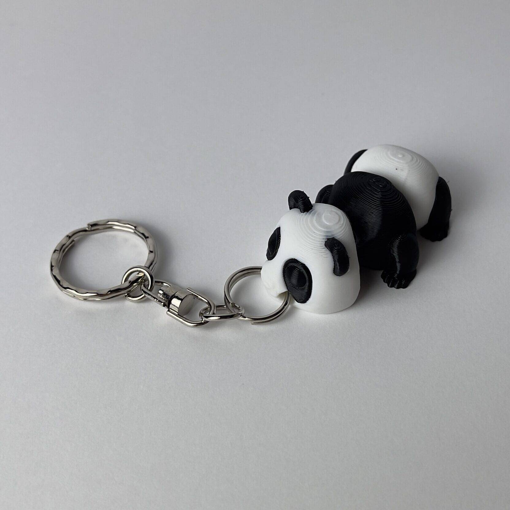 Panda kulcstartó