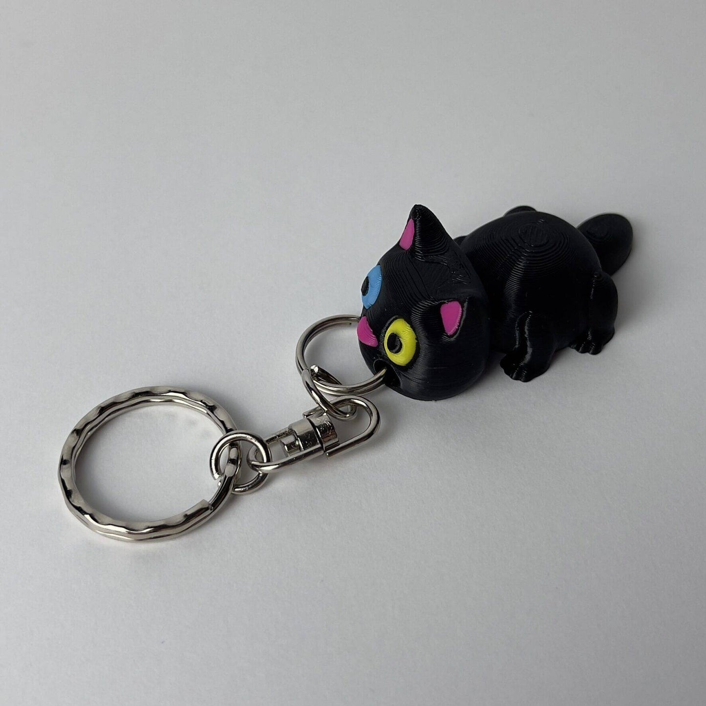 Fekete Cica kulcstartó