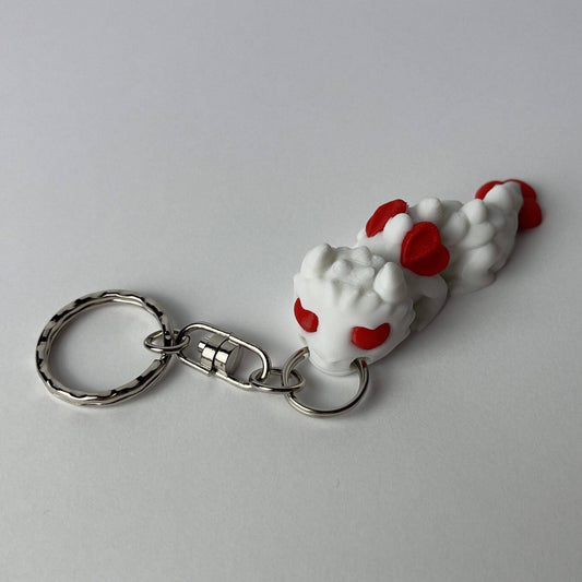 Szerelmes sárkány kulcstartó