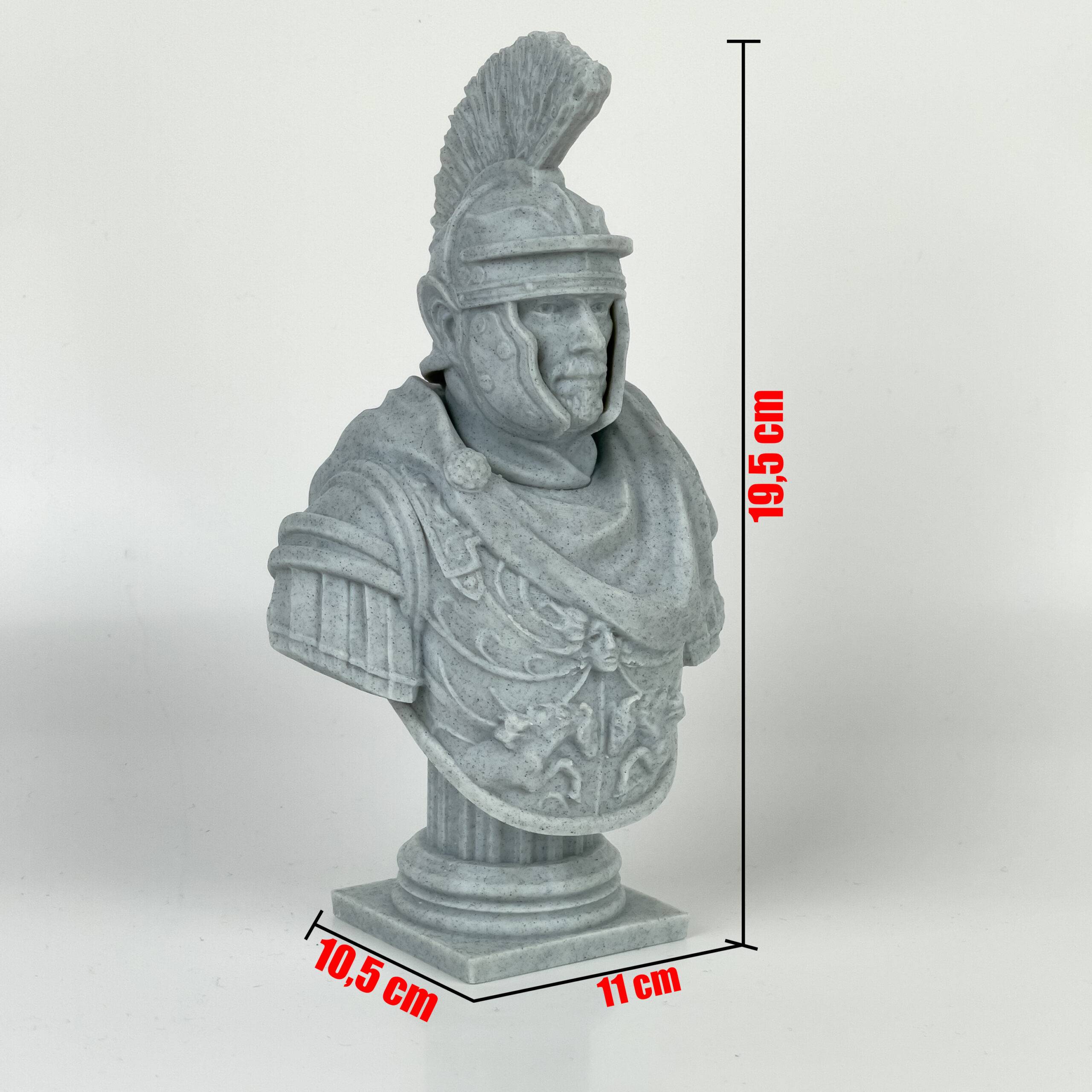 Cserélhető fejű Római legionarius szobor