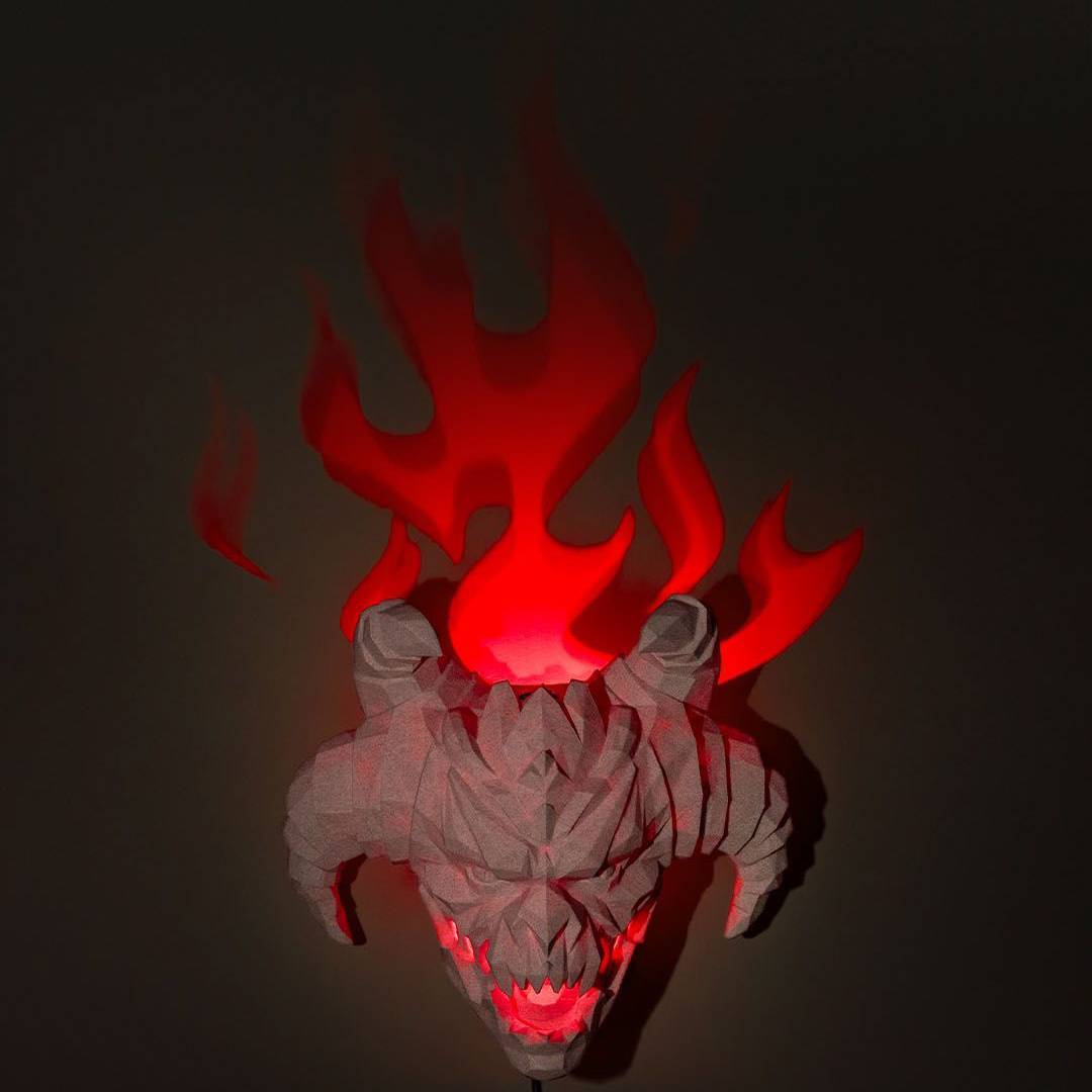 Ördög Fali Hangulatlámpa